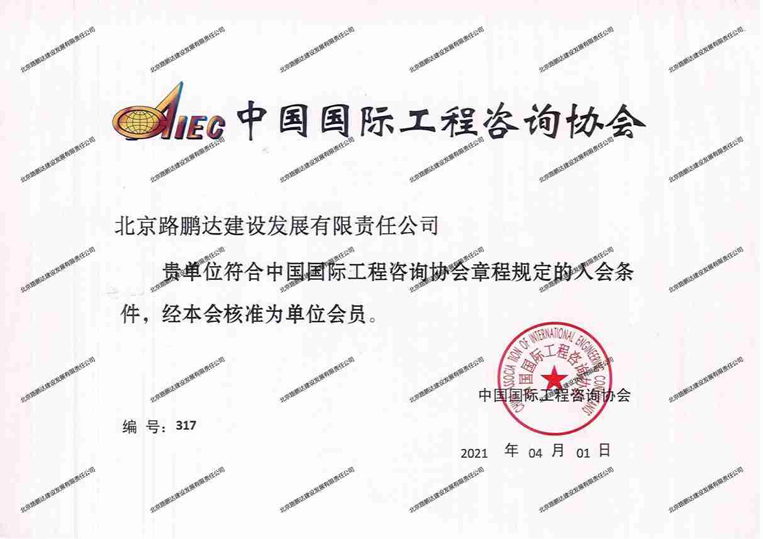 中國國際工程咨詢協會會員