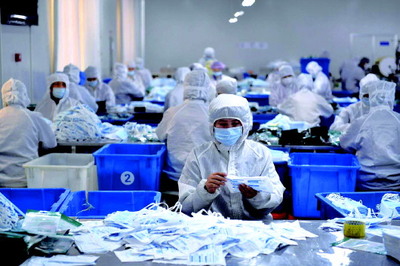 超2000萬(wàn)只口罩支援抗疫最前線